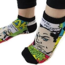 Hollywood Mirror ACCESSORIES Comic Print Ankle Socks