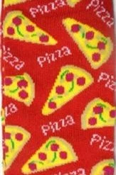 Hollywood Mirror ACCESSORIES Pizza Print Ankle Socks