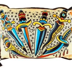 Sourpuss Clothing EVERYTHING ELSE Velvet Daggers Pillow