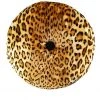 Sourpuss Clothing Leopard Print Velvet Round Pillow