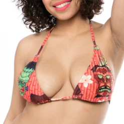 Sourpuss Clothing Monster Tiki String Bikini Top APPAREL