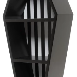 Sourpuss Clothing EVERYTHING ELSE Coffin Shelf - Black & White Striped