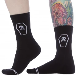 Sourpuss Clothing ACCESSORIES Coffin Crew Socks