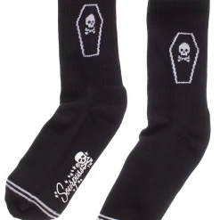 Sourpuss Clothing ACCESSORIES Coffin Crew Socks