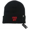 Sourpuss Clothing ACCESSORIES Fuck Off Knit Hat
