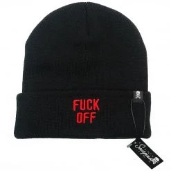 Sourpuss Clothing ACCESSORIES Fuck Off Knit Hat