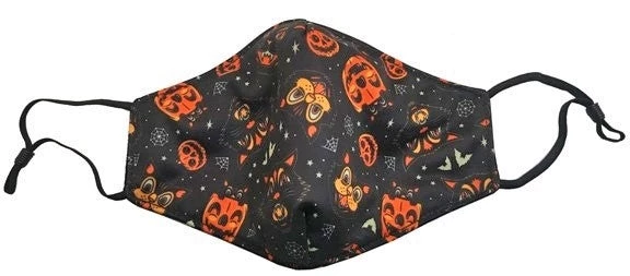 Sourpuss Clothing Classic Halloween Print Face Mask By Sourpuss 3 Sourpuss Clothing Classic Halloween Print Face Mask By Sourpuss
