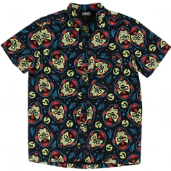Sourpuss Clothing Wolfman Print Button Down Shirt APPAREL
