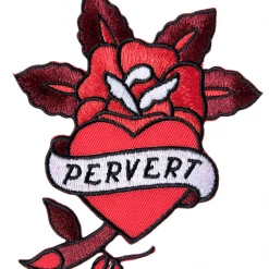 Sourpuss Clothing EVERYTHING ELSE Heart & Rose Pervert Patch