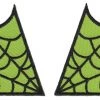 Sourpuss Clothing Spiderweb Collar Points Patch Set - Green & Black