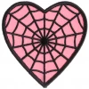 Sourpuss Clothing EVERYTHING ELSE Webbed Heart Patch In Pink