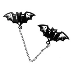 Sourpuss Clothing EVERYTHING ELSE Nokturnal Bats Enamel Pin Chained Set
