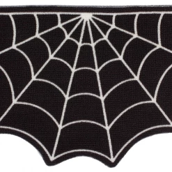 Sourpuss Clothing EVERYTHING ELSE Spiderweb Rug - Half Round