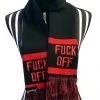Sourpuss Clothing Fuck Off Knit Scarf