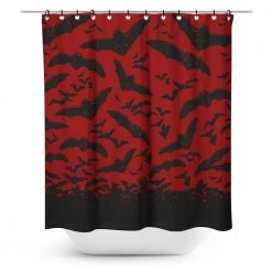 COMING SOON Spooksville Bats Shower Curtain By Sourpuss
