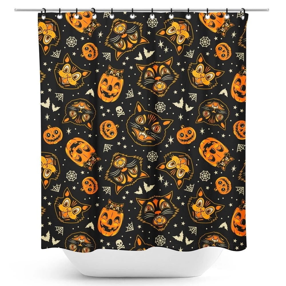 Sourpuss Clothing Classic Halloween Shower Curtain By Sourpuss EVERYTHING ELSE 3 Sourpuss Clothing Classic Halloween Shower Curtain By Sourpuss EVERYTHING ELSE