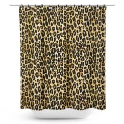 Leopard Print Shower Curtain By Sourpuss EVERYTHING ELSE