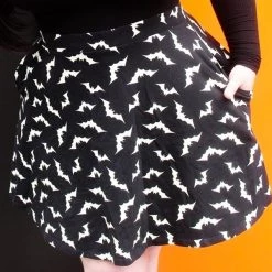 Sourpuss Clothing Luna Bats Skater Skirt - Size M APPAREL