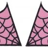 Sourpuss Clothing Spiderweb Collar Points Patch Set - Pink & Black EVERYTHING ELSE