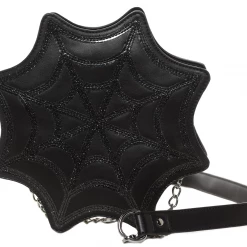 Sourpuss Clothing Spiderweb Sparkle Purse By Sourpuss ACCESSORIES
