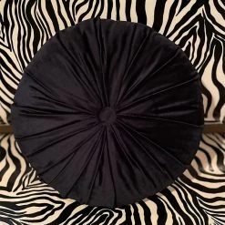 Sourpuss Clothing Tufted Velvet Pillow - Black EVERYTHING ELSE