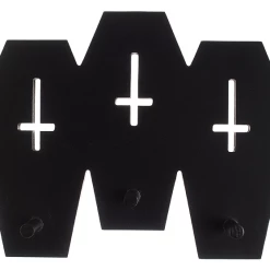 Sourpuss Clothing Black Coffins Wall Hook Rack EVERYTHING ELSE