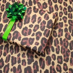 Sourpuss Clothing Leopard Print Gift Wrap Sheet By Sourpuss