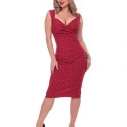Steady Clothing APPAREL Polka Dot Diva Dress In Red & Black