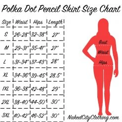 Steady Clothing Polka Dot Pencil Skirt In Black & White APPAREL