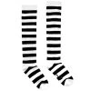 Sourpuss Clothing Black & White Stripes Knee Socks ACCESSORIES