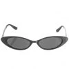 H & D Accessories Slim Cat-Eye Sunglasses In Black