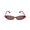 H & D Accessories Slim Cat-Eye Sunglasses In Red