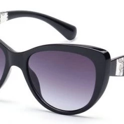 Cramilo Eyewear Black Striped Arm Sunglasses