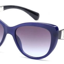 Cramilo Eyewear Blue Striped Arm Sunglasses ACCESSORIES