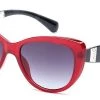 Cramilo Eyewear ACCESSORIES Red Striped Arm Sunglasses
