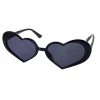 H & D Accessories Heart Cat-Eye Sunglasses - Black 2 H & D Accessories Heart Cat-Eye Sunglasses - Black