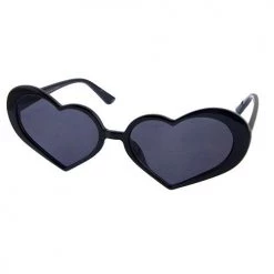 H & D Accessories Heart Cat-Eye Sunglasses - Black