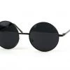 POP Fashionwear Round Metal Framed Sunglasses In Black With Smoke Lens ACCESSORIES
