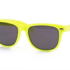 Pop Fashionwear ACCESSORIES Yellow Wayfarer Style Sunglasses