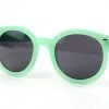 POP Fashionwear Pale Green Circle Sunglasses