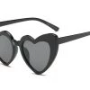 Cramilo Eyewear Black Angular Heart Cat-Eye Sunglasses ACCESSORIES