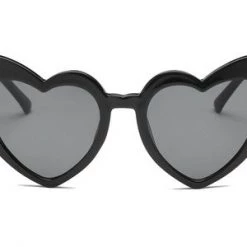 Cramilo Eyewear Black Angular Heart Cat-Eye Sunglasses ACCESSORIES
