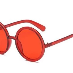Cramilo Eyewear ACCESSORIES Large Round Sunglasses In Red