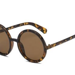 Cramilo Eyewear ACCESSORIES Large Round Sunglasses In Tortoiseshell