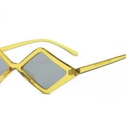 Cramilo Eyewear Diamond Shape Sunglasses In Yellow ACCESSORIES