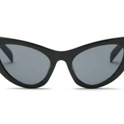 Cramilo High Bridge Cat Eye Sunglasses In Black