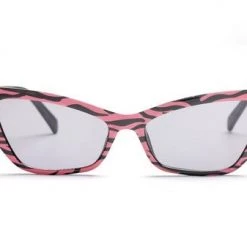 Cramilo Eyewear Tiger Print Cat Eye Sunglasses - Pink