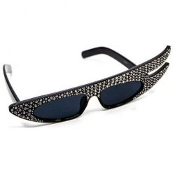 Naked City Clothing ACCESSORIES Rhinestone "Hollywood" Sunglasses - Black