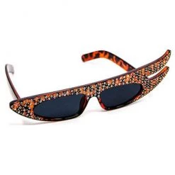 Naked City Clothing Rhinestone "Hollywood" Sunglasses - Tortoiseshell ACCESSORIES