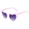 Girly Accessories Pink Angular Heart Cat-Eye Sunglasses